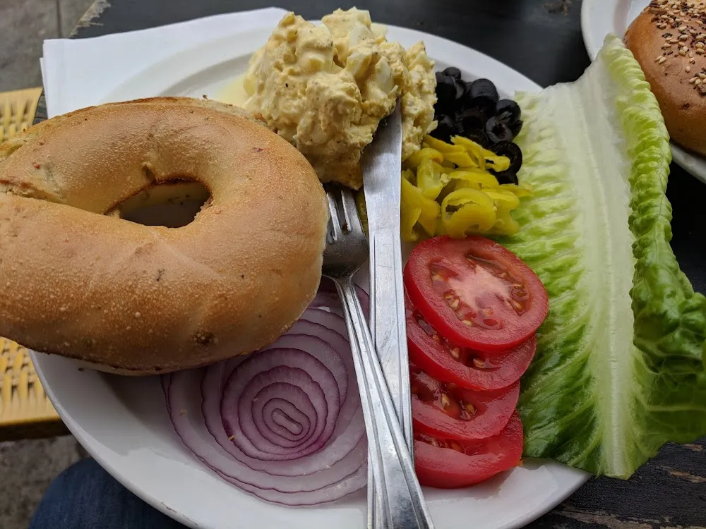 Egg Salad Sandwich on Bagel