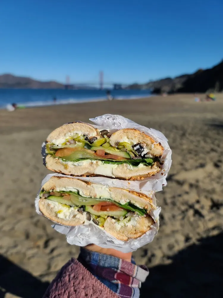 Veggie Bagel with Cream Cheese